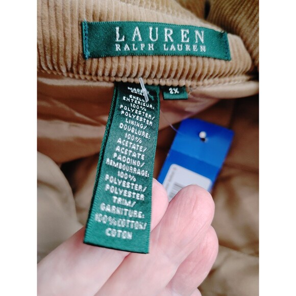 Lauren RALPH LAUREN Womens 2XL Polo Diamond Quilted Barn Riding Jacket Coat LN! - Picture 3 of 16